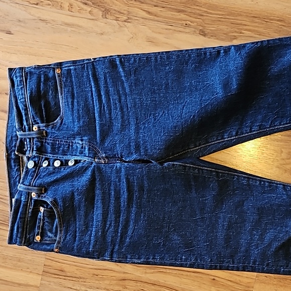 Levi's 501 Skinny - Dark Wash Denim - Picture 2 of 7